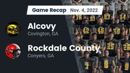 Recap: Alcovy  vs. Rockdale County  2022