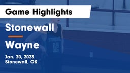Stonewall  vs Wayne  Game Highlights - Jan. 20, 2023