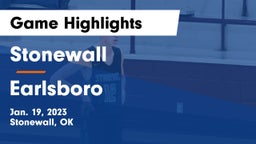 Stonewall  vs Earlsboro  Game Highlights - Jan. 19, 2023