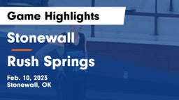 Stonewall  vs Rush Springs  Game Highlights - Feb. 10, 2023