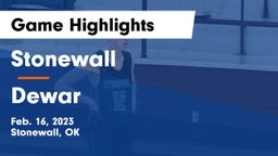 Stonewall  vs Dewar  Game Highlights - Feb. 16, 2023