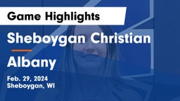 Sheboygan Christian  vs Albany  Game Highlights - Feb. 29, 2024
