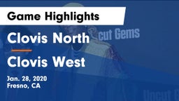 Clovis North  vs Clovis West  Game Highlights - Jan. 28, 2020