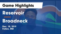 Reservoir  vs Broadneck Game Highlights - Dec. 18, 2019