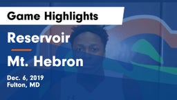 Reservoir  vs Mt. Hebron  Game Highlights - Dec. 6, 2019