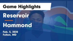 Reservoir  vs Hammond Game Highlights - Feb. 5, 2020