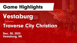 Vestaburg  vs Traverse City Christian  Game Highlights - Dec. 30, 2023