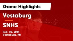 Vestaburg  vs SNHS Game Highlights - Feb. 28, 2024