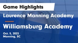Laurence Manning Academy vs Williamsburg Academy Game Highlights - Oct. 5, 2023