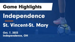 Independence  vs St. Vincent-St. Mary  Game Highlights - Oct. 7, 2023