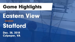 Eastern View  vs Stafford  Game Highlights - Dec. 28, 2018