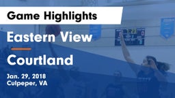 Eastern View  vs Courtland  Game Highlights - Jan. 29, 2018