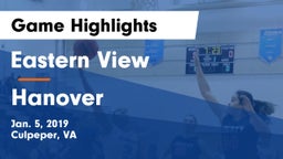 Eastern View  vs Hanover  Game Highlights - Jan. 5, 2019