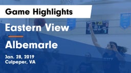 Eastern View  vs Albemarle  Game Highlights - Jan. 28, 2019