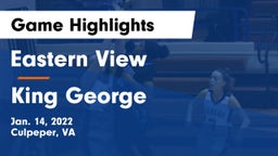 Eastern View  vs King George Game Highlights - Jan. 14, 2022