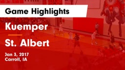Kuemper  vs St. Albert  Game Highlights - Jan 3, 2017
