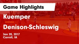 Kuemper  vs Denison-Schleswig  Game Highlights - Jan 20, 2017