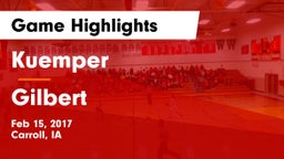 Kuemper  vs Gilbert  Game Highlights - Feb 15, 2017