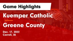 Kuemper Catholic  vs Greene County  Game Highlights - Dec. 17, 2022