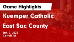 Kuemper Catholic  vs East Sac County  Game Highlights - Jan. 7, 2023