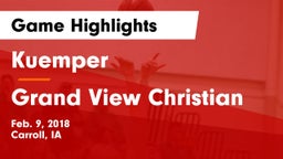 Kuemper  vs Grand View Christian Game Highlights - Feb. 9, 2018