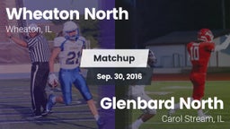 Matchup: Wheaton North High vs. Glenbard North  2016