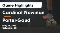 Cardinal Newman  vs Porter-Gaud  Game Highlights - May 11, 2022