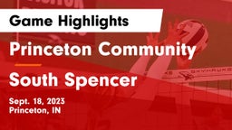 Princeton Community  vs South Spencer  Game Highlights - Sept. 18, 2023