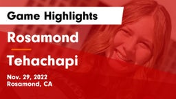 Rosamond  vs Tehachapi Game Highlights - Nov. 29, 2022