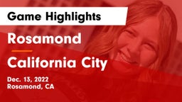Rosamond  vs California City  Game Highlights - Dec. 13, 2022