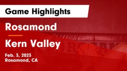 Rosamond  vs Kern Valley Game Highlights - Feb. 3, 2023