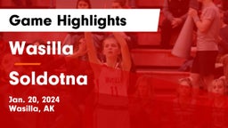 Wasilla  vs Soldotna  Game Highlights - Jan. 20, 2024