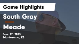 South Gray  vs Meade  Game Highlights - Jan. 27, 2023