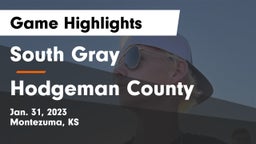 South Gray  vs Hodgeman County  Game Highlights - Jan. 31, 2023