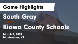 South Gray  vs Kiowa County Schools Game Highlights - March 3, 2023