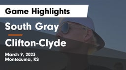 South Gray  vs Clifton-Clyde  Game Highlights - March 9, 2023