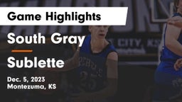 South Gray  vs Sublette  Game Highlights - Dec. 5, 2023