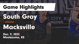 South Gray  vs Macksville  Game Highlights - Dec. 9, 2023