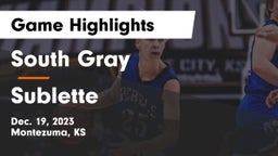 South Gray  vs Sublette  Game Highlights - Dec. 19, 2023