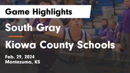South Gray  vs Kiowa County Schools Game Highlights - Feb. 29, 2024