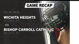 Recap: Wichita Heights  vs. Bishop Carroll Catholic  2016