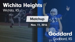 Matchup: Heights vs. Goddard  2016