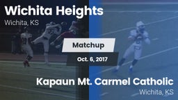Matchup: Heights vs. Kapaun Mt. Carmel Catholic  2017