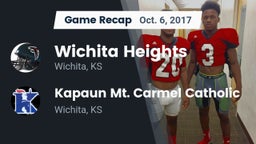 Recap: Wichita Heights  vs. Kapaun Mt. Carmel Catholic  2017