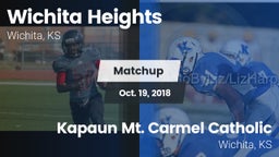 Matchup: Heights vs. Kapaun Mt. Carmel Catholic  2018