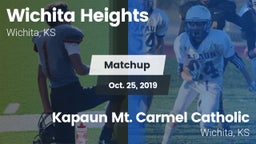 Matchup: Heights vs. Kapaun Mt. Carmel Catholic  2019