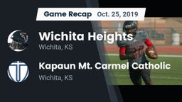 Recap: Wichita Heights  vs. Kapaun Mt. Carmel Catholic  2019