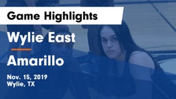 Wylie East  vs Amarillo  Game Highlights - Nov. 15, 2019