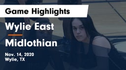 Wylie East  vs Midlothian  Game Highlights - Nov. 14, 2020