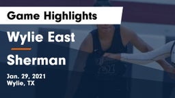 Wylie East  vs Sherman  Game Highlights - Jan. 29, 2021